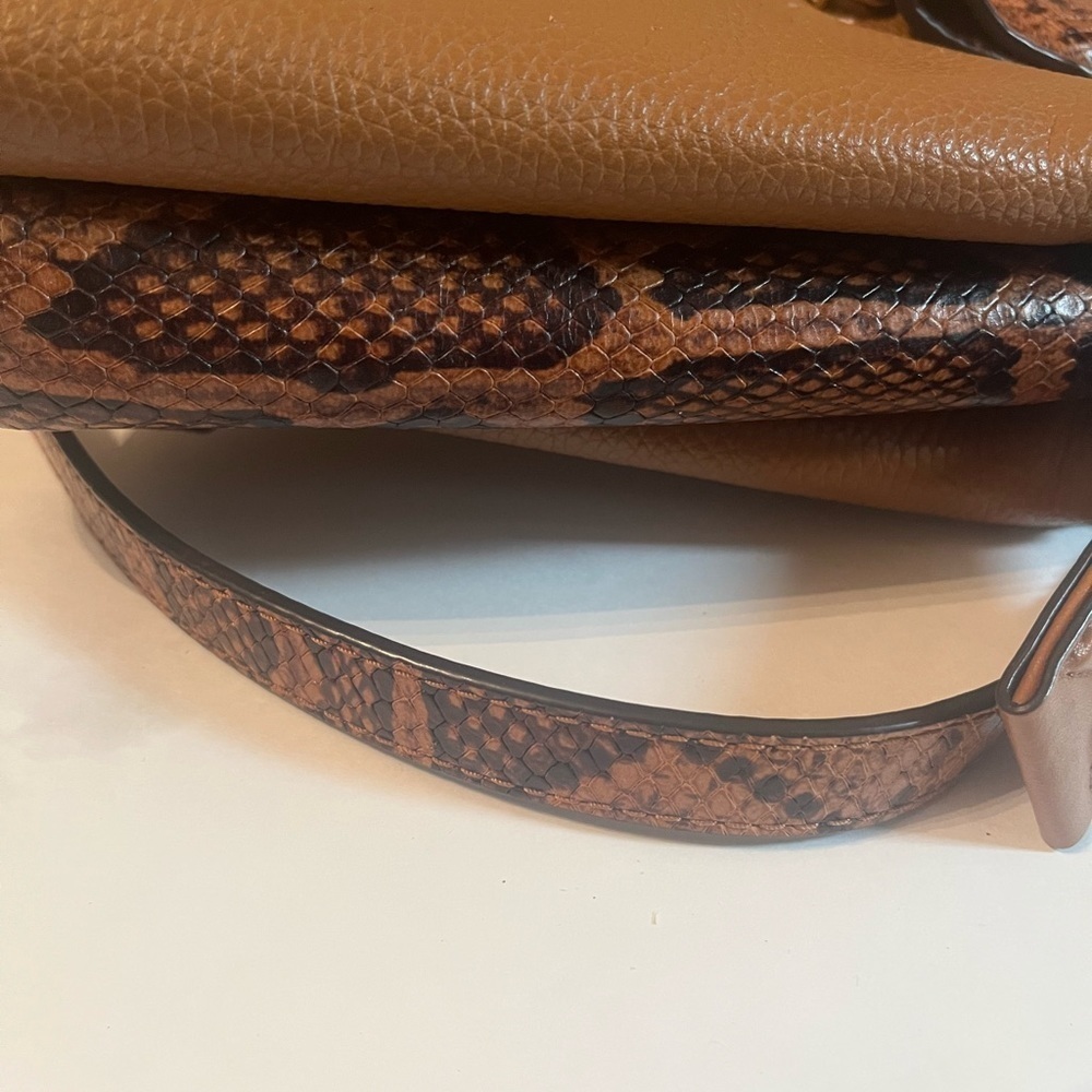 Michael Kors Rollins Python And Tan Acron Leather… - image 8